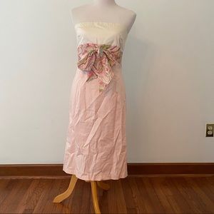 Anthropologie Ruth Strapless Midi Dress